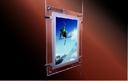 Caseta luminoasa led cristal A4 simpla fata 3,6 W