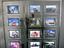 Caseta luminoasa led cristal A4 simpla fata 3,6 W