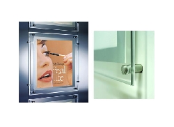 Caseta luminoasa led cristal A3 simpla fata 7,2 W