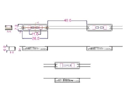 Dimensiuni (mm) Modul 2LED 0.36W