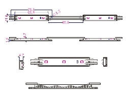 Dimensiuni (mm) Modul 3LED 0.36W / 67 cu 11