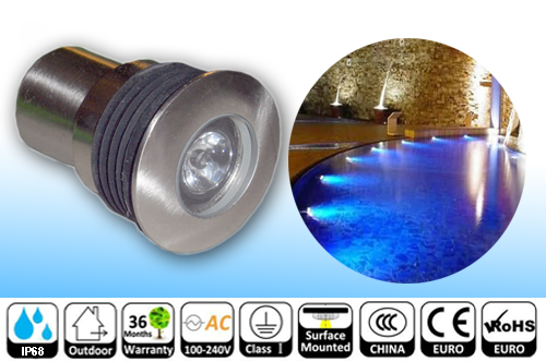 Proiectoare led submersibile 1W