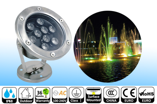 Proiectoare led submersibile 9W