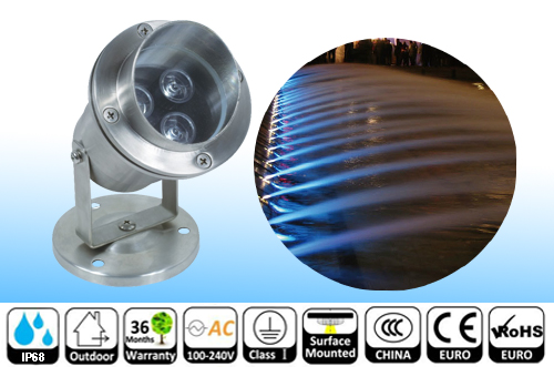 Proiectoare led submersibile 3W